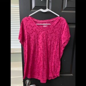 Tek Gear pinkish XL dry fit with pattern